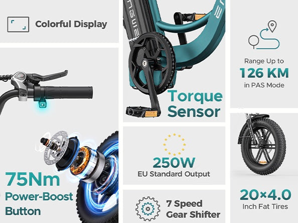 Engwe L20 Boost Low Step Fat Tyre Electric Bike