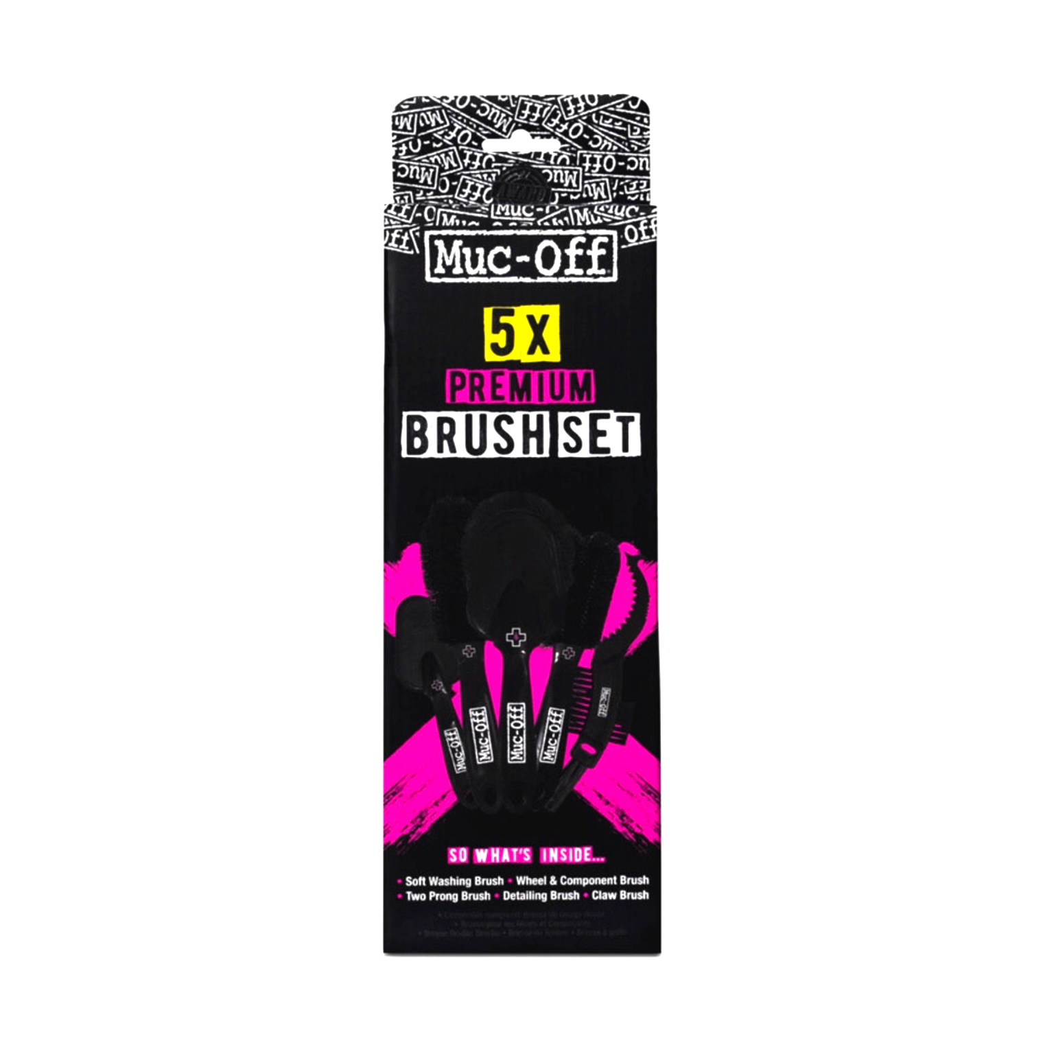 Muc-Off Premium 5 Pack Cleaning Brushes - Apple County Cycles, Wellington, Somerset