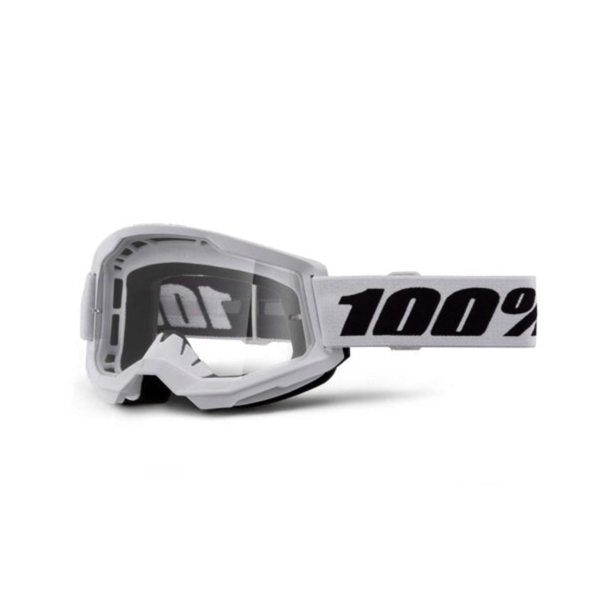 100% Strata 2 Junior Goggles - White - Apple County Cycles