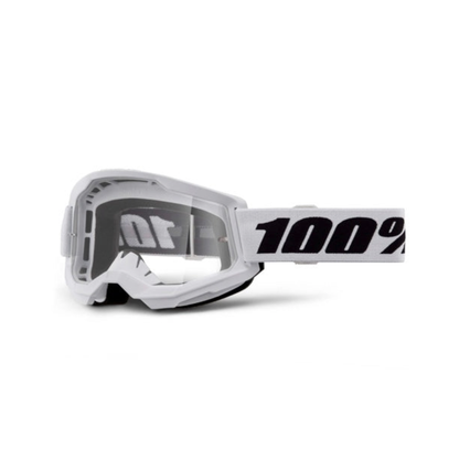 100% Strata 2 Junior Goggles - White - Apple County Cycles