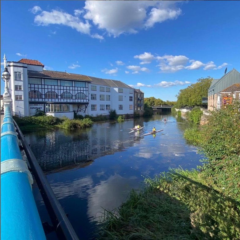 Apple County Cycles location picturesque image of river in colour