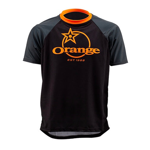 Orange Dark Grey Adult Riding Jersey  - Apple County Cycles, Wellington Somerset