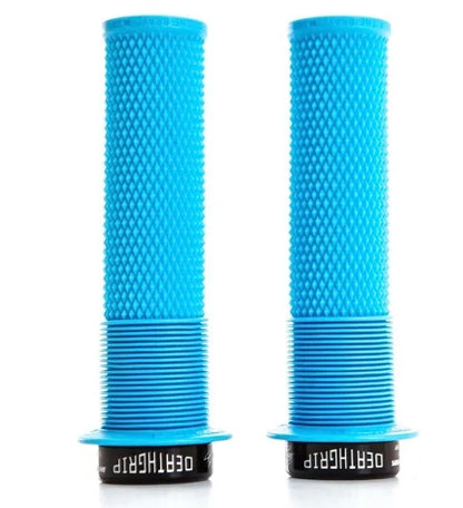 DMR Deathgrip Flange MTB Grips in Blue - Apple County Cycles, Wellington, Somerset