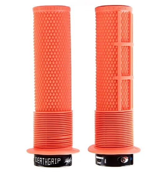 DMR Deathgrip Flange MTB Grips in Orange - Apple County Cycles, Wellington, Somerset