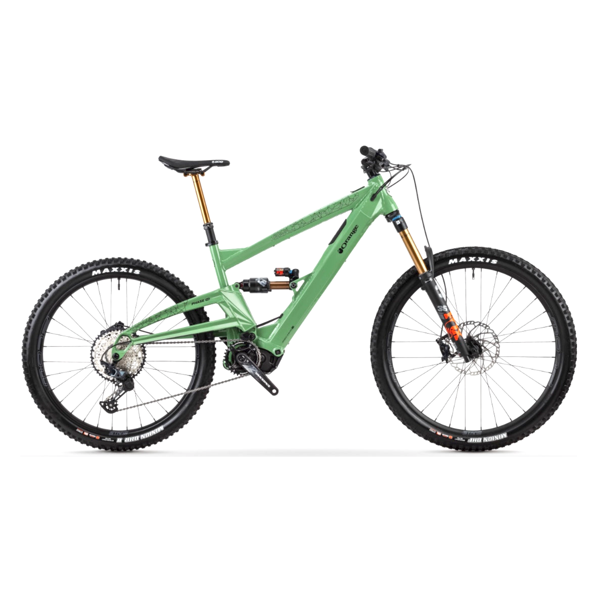 Orange Phase Evo LE Lightweight Electric Mountain Bike Apple County Cycles