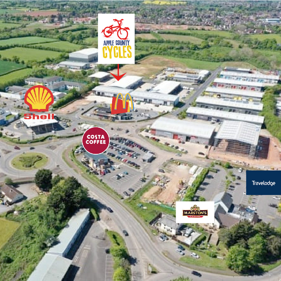 Map of Westpark Industrial Estate, Wellington Somerset